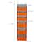 Household Essentials 4.7ft. 6-Pocket Over the Door Pocket Organizer